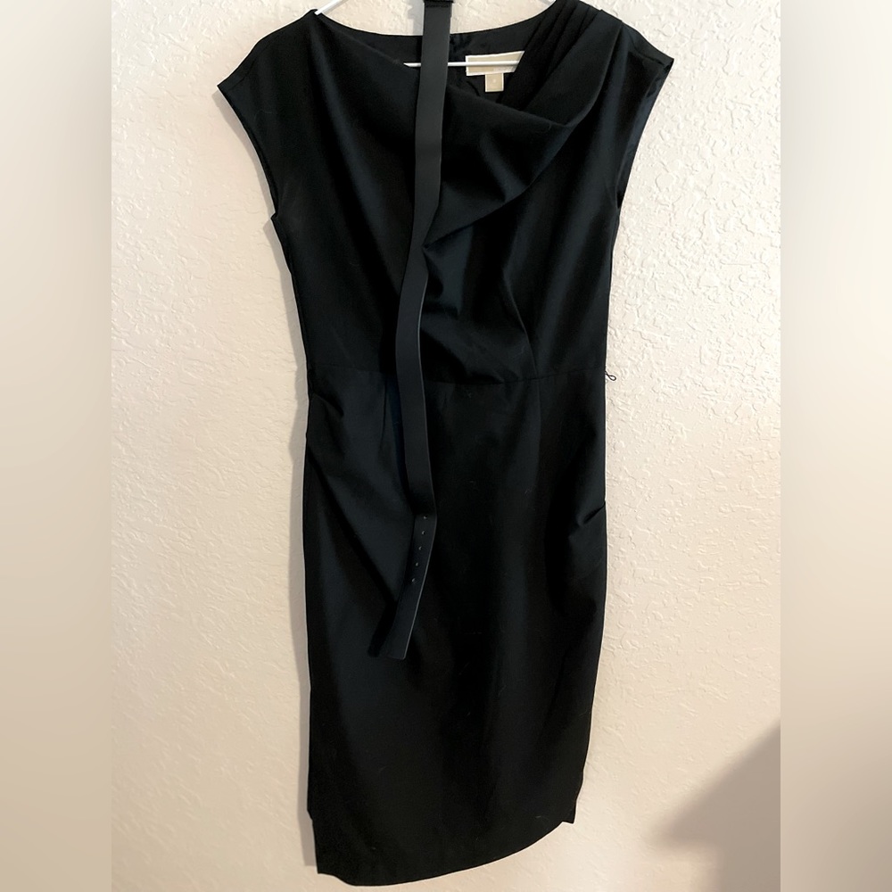 Michael Kors midi black dress size 0